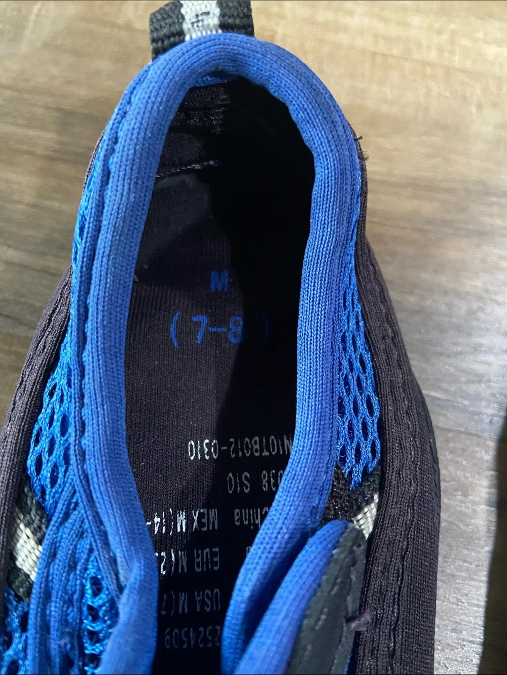 Kids Blue Mesh Water Shoes